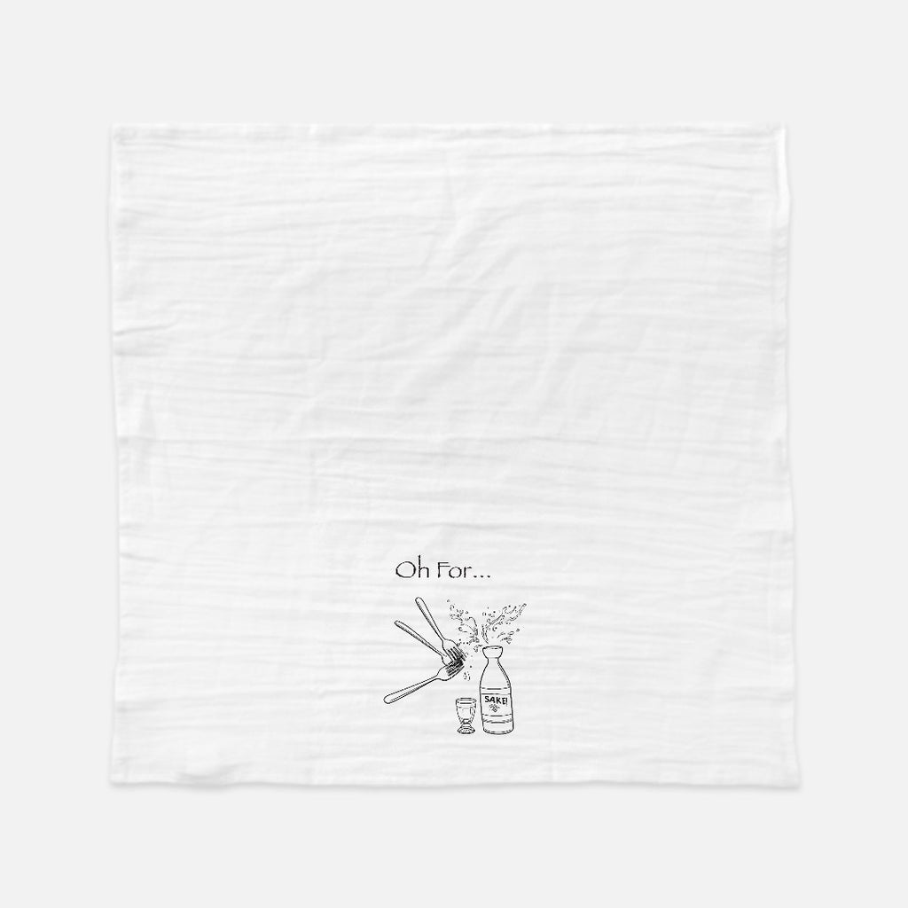 For Forks Sake Tea Towel (Flour Sack)