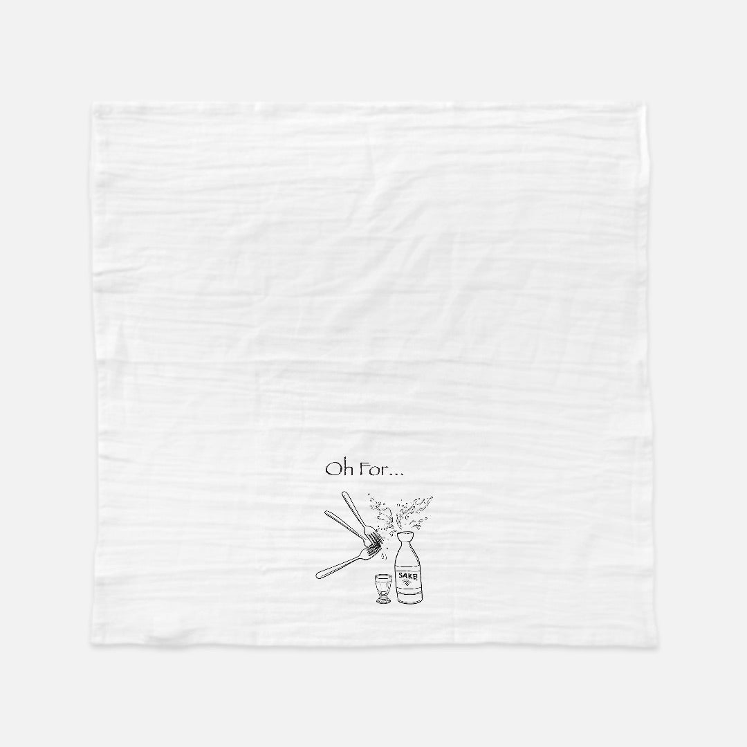 For Forks Sake Tea Towel (Flour Sack)
