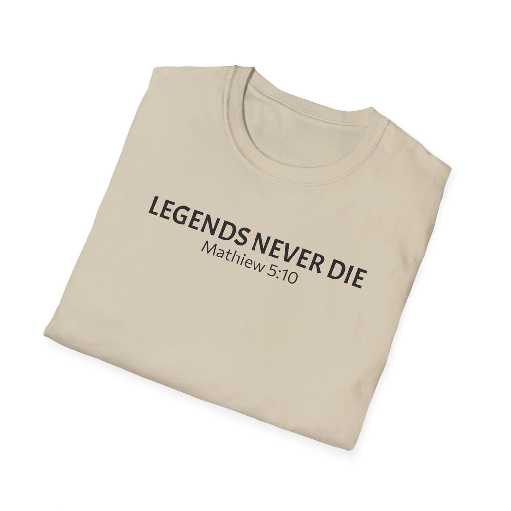 Legends Never Die Tee, Charlie Kirk, with Verse