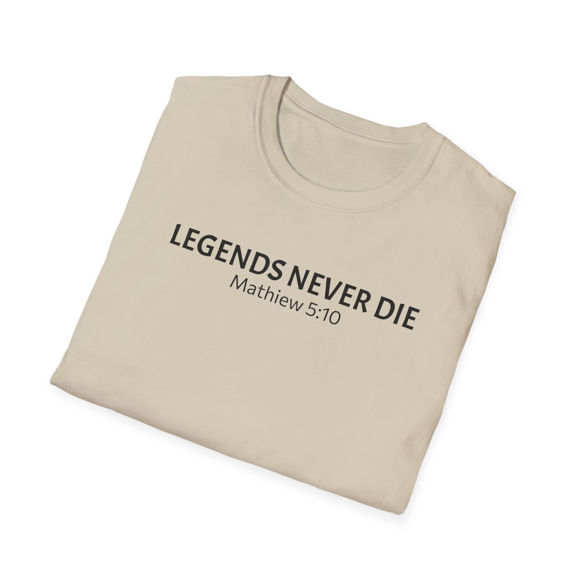 Legends Never Die Tee, Charlie Kirk, with Verse