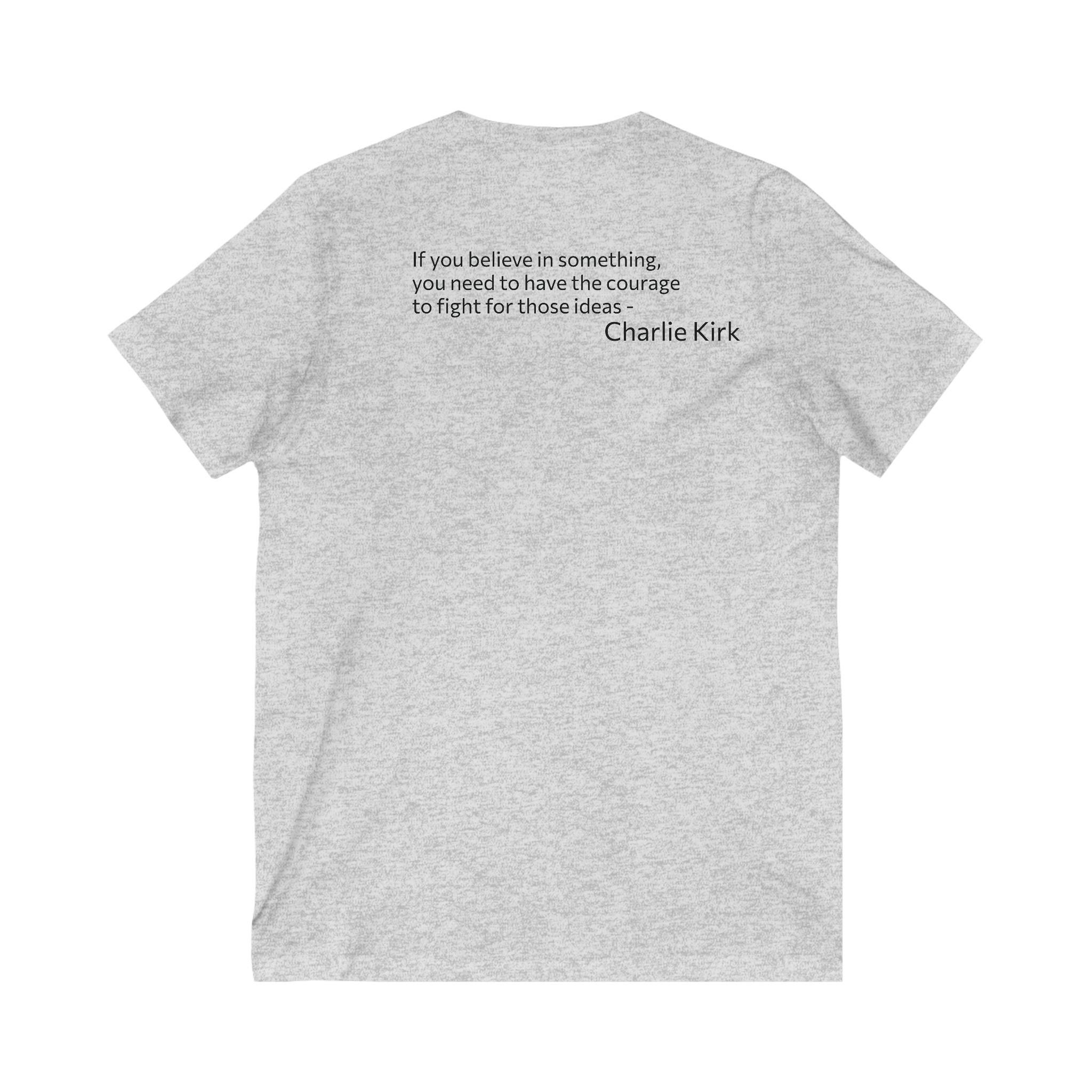 Legends Never Die V-Neck Tee, Charlie Kirk