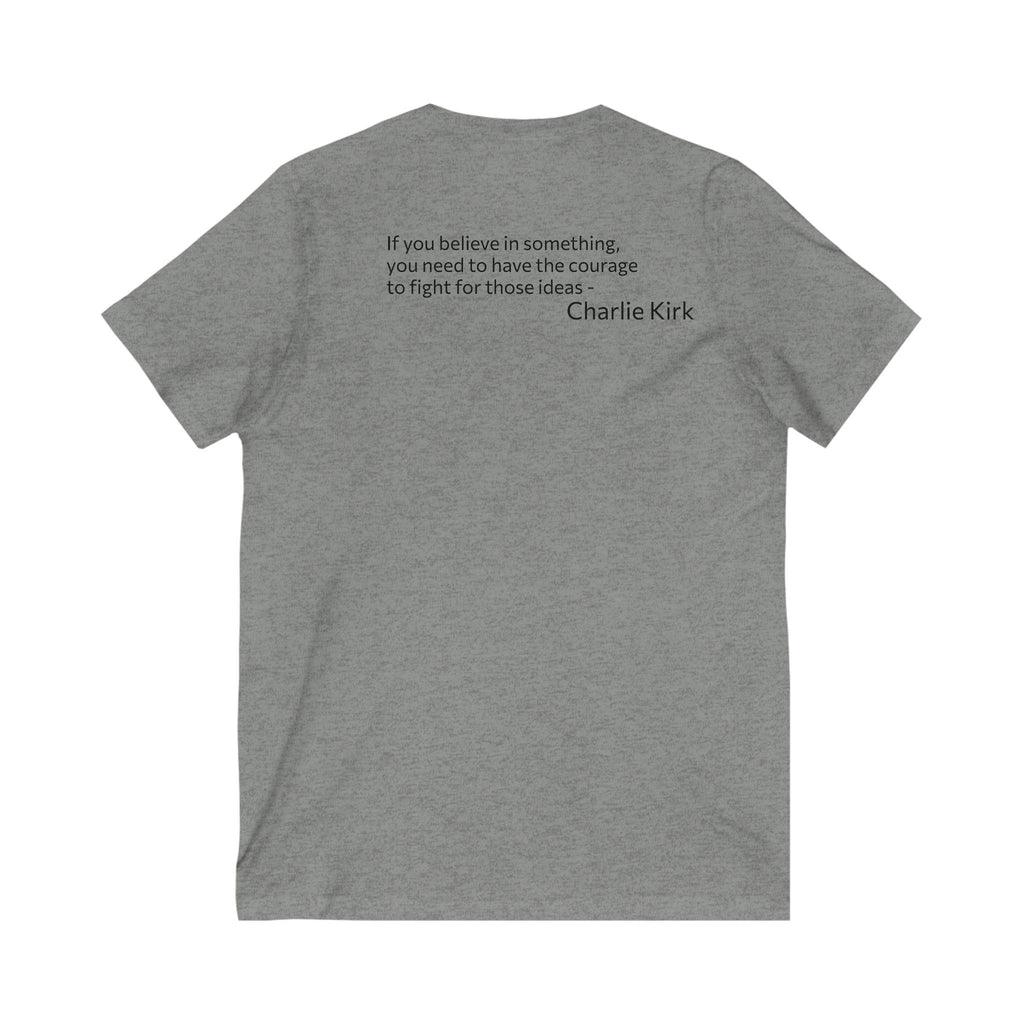 Legends Never Die V-Neck Tee, Charlie Kirk