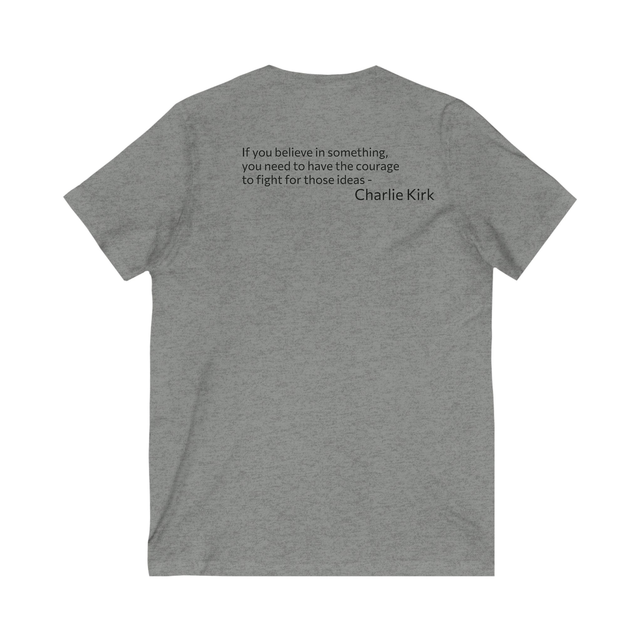 Legends Never Die V-Neck Tee, Charlie Kirk