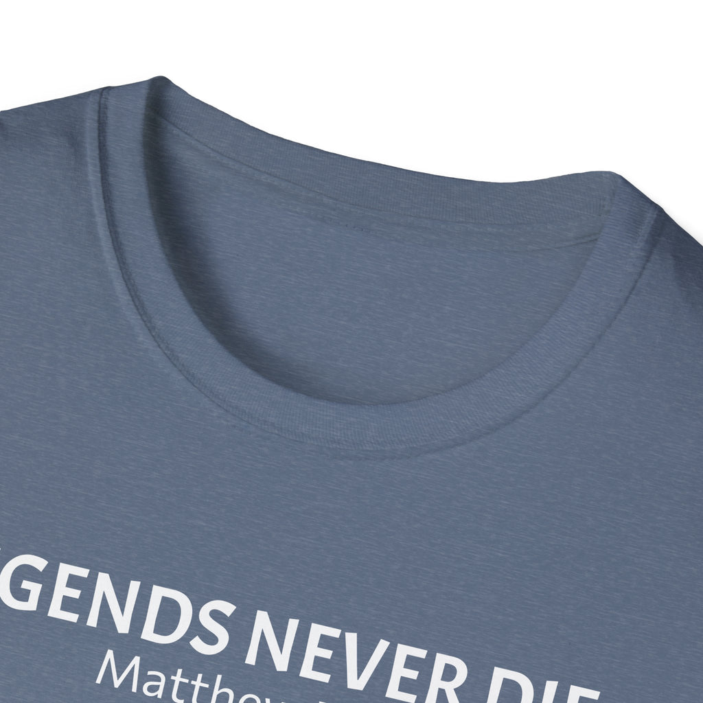 Legends Never Die Tee w/verse, Charlie Kirk