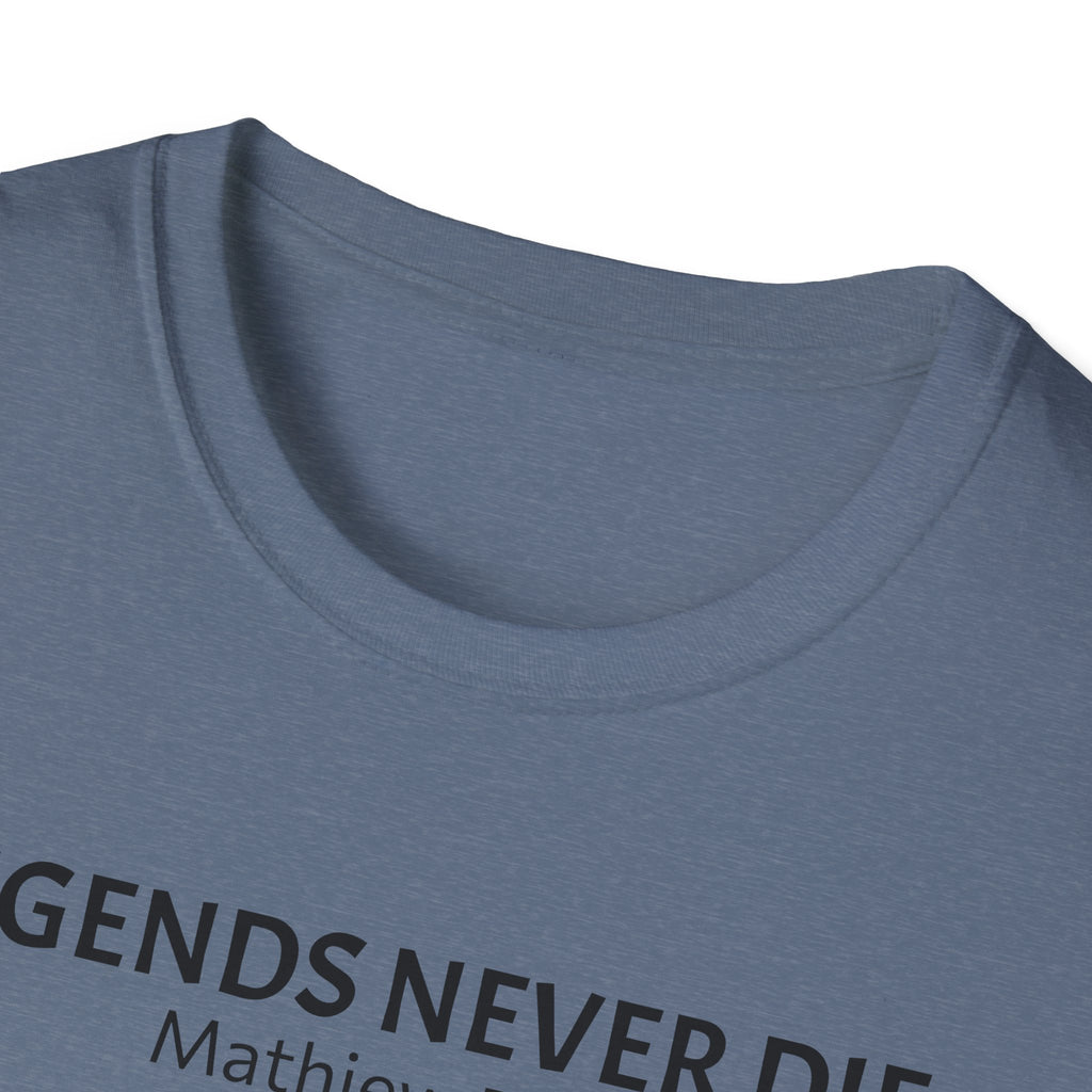 Legends Never Die Tee, Charlie Kirk, with Verse