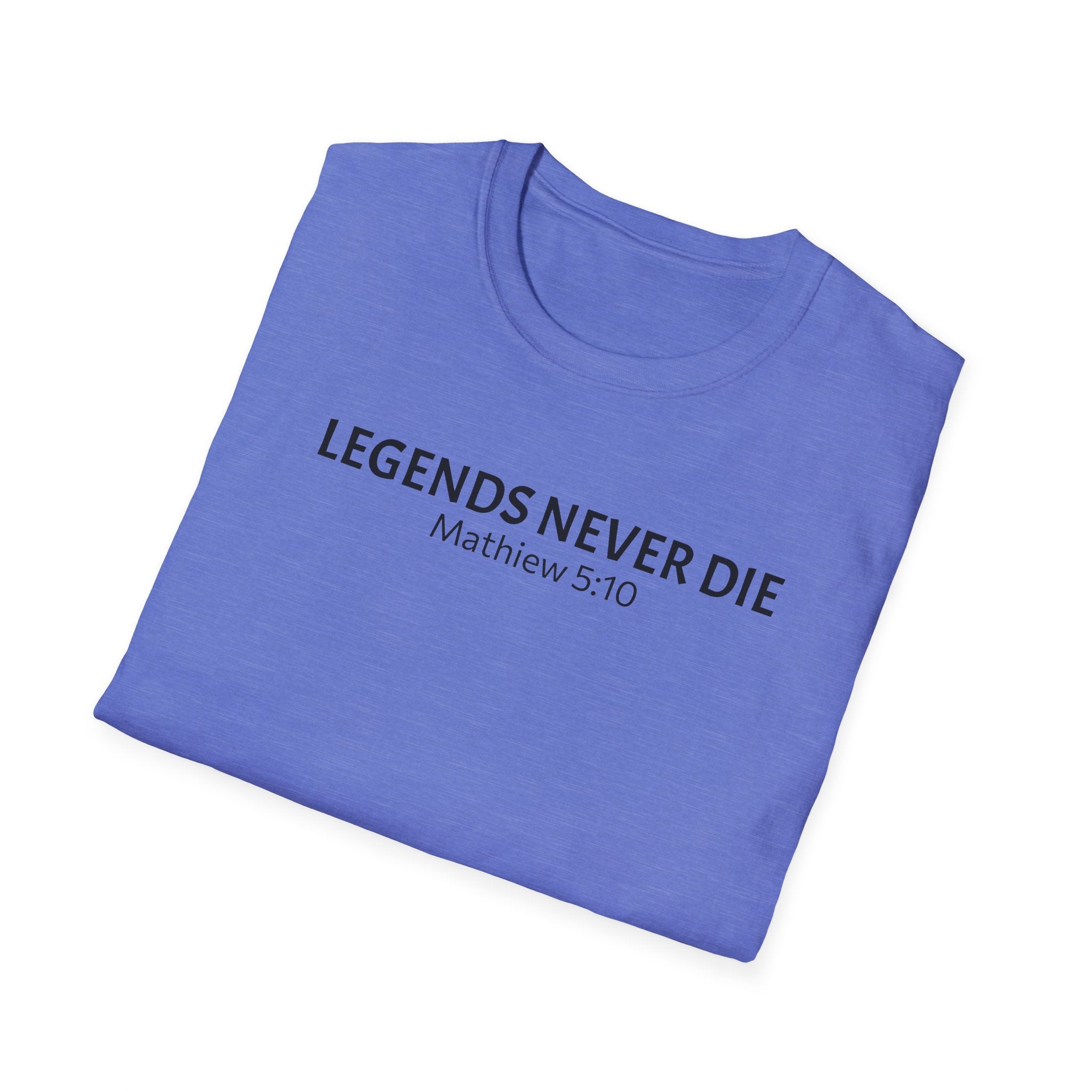 Legends Never Die Tee, Charlie Kirk, with Verse