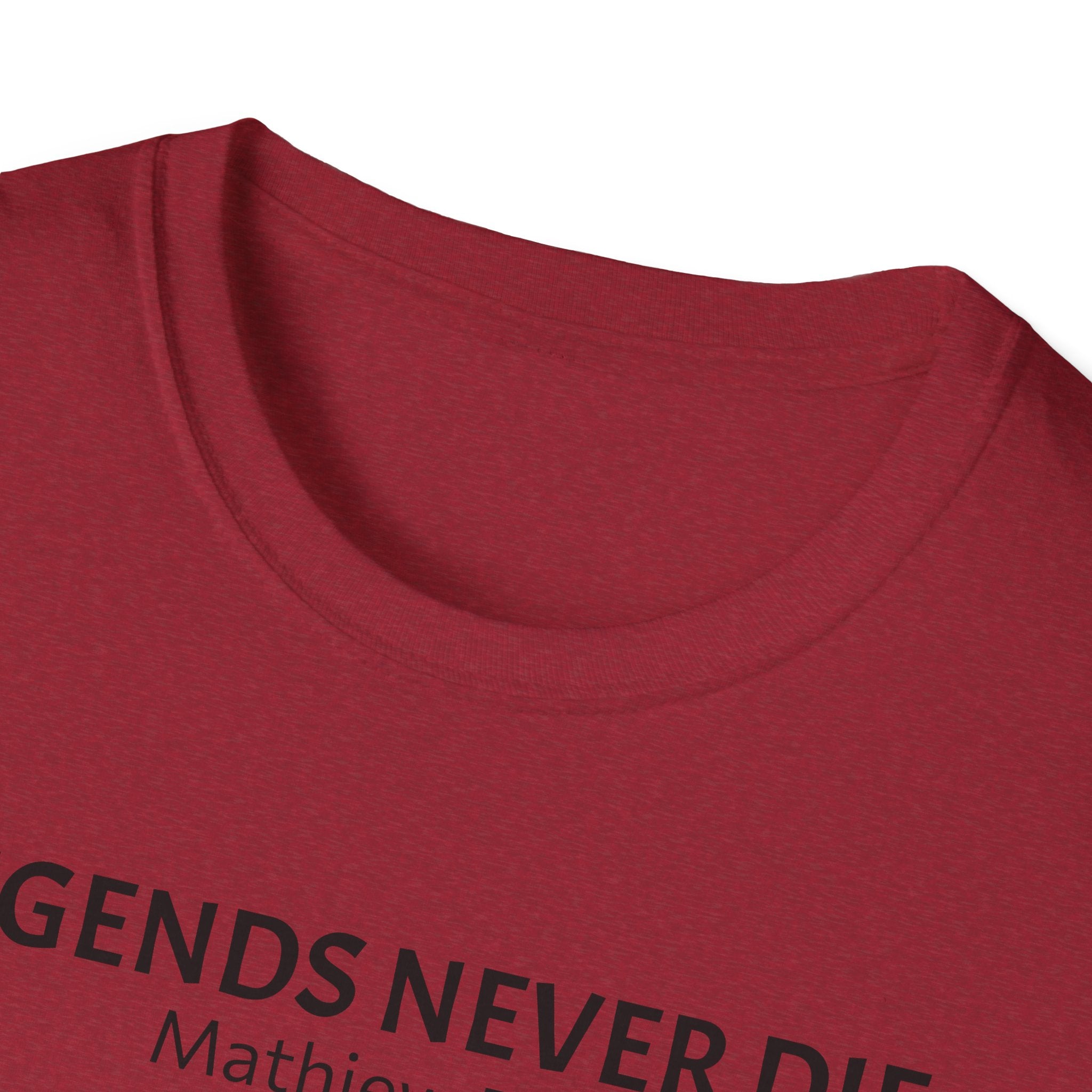 Legends Never Die Tee, Charlie Kirk, with Verse