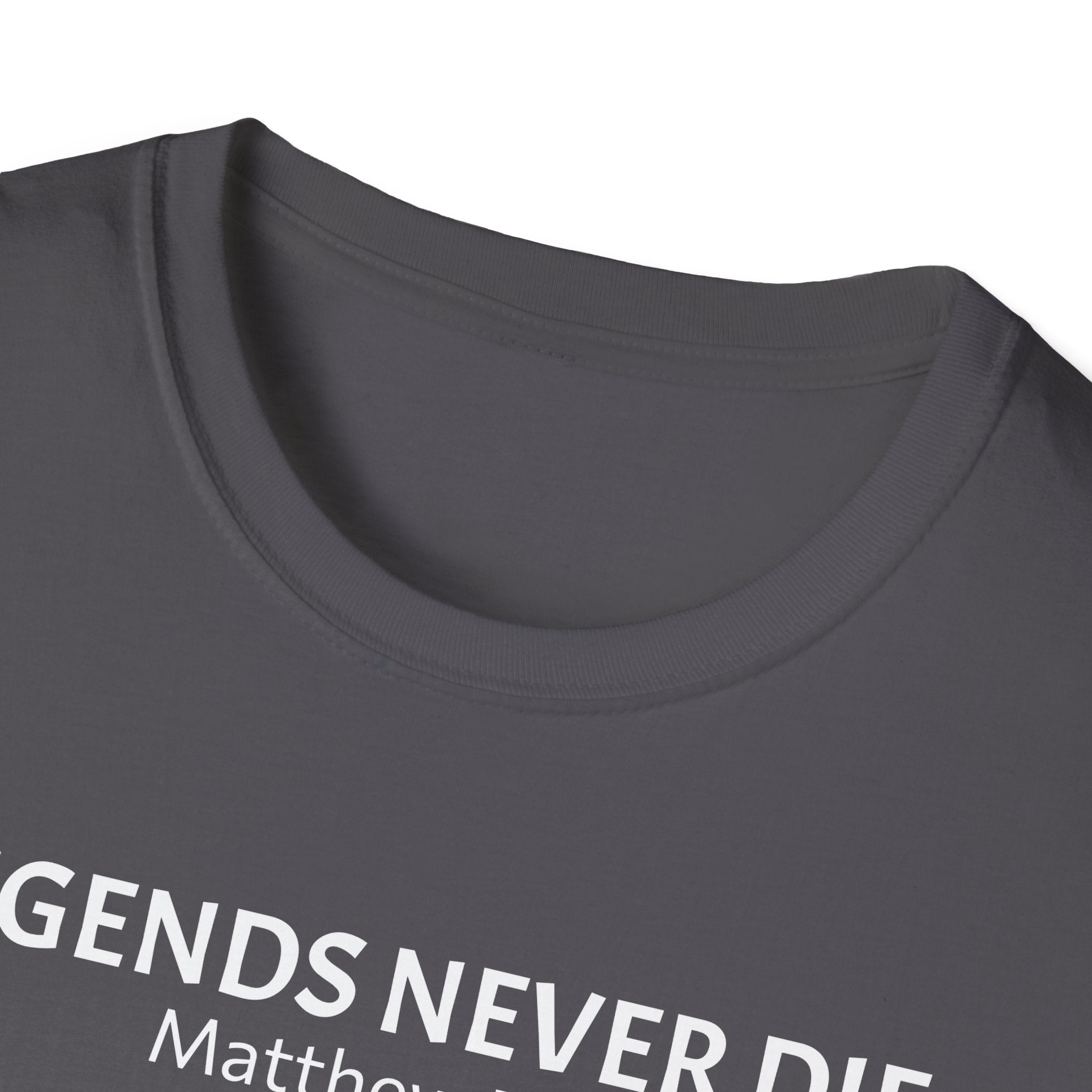 Legends Never Die Tee w/verse, Charlie Kirk