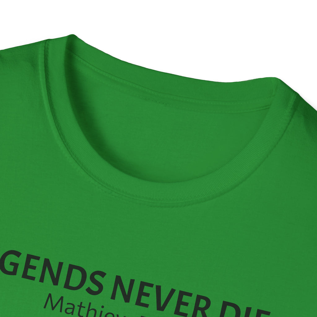 Legends Never Die Tee, Charlie Kirk, with Verse