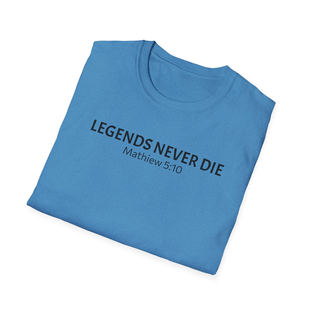 Legends Never Die Tee, Charlie Kirk, with Verse