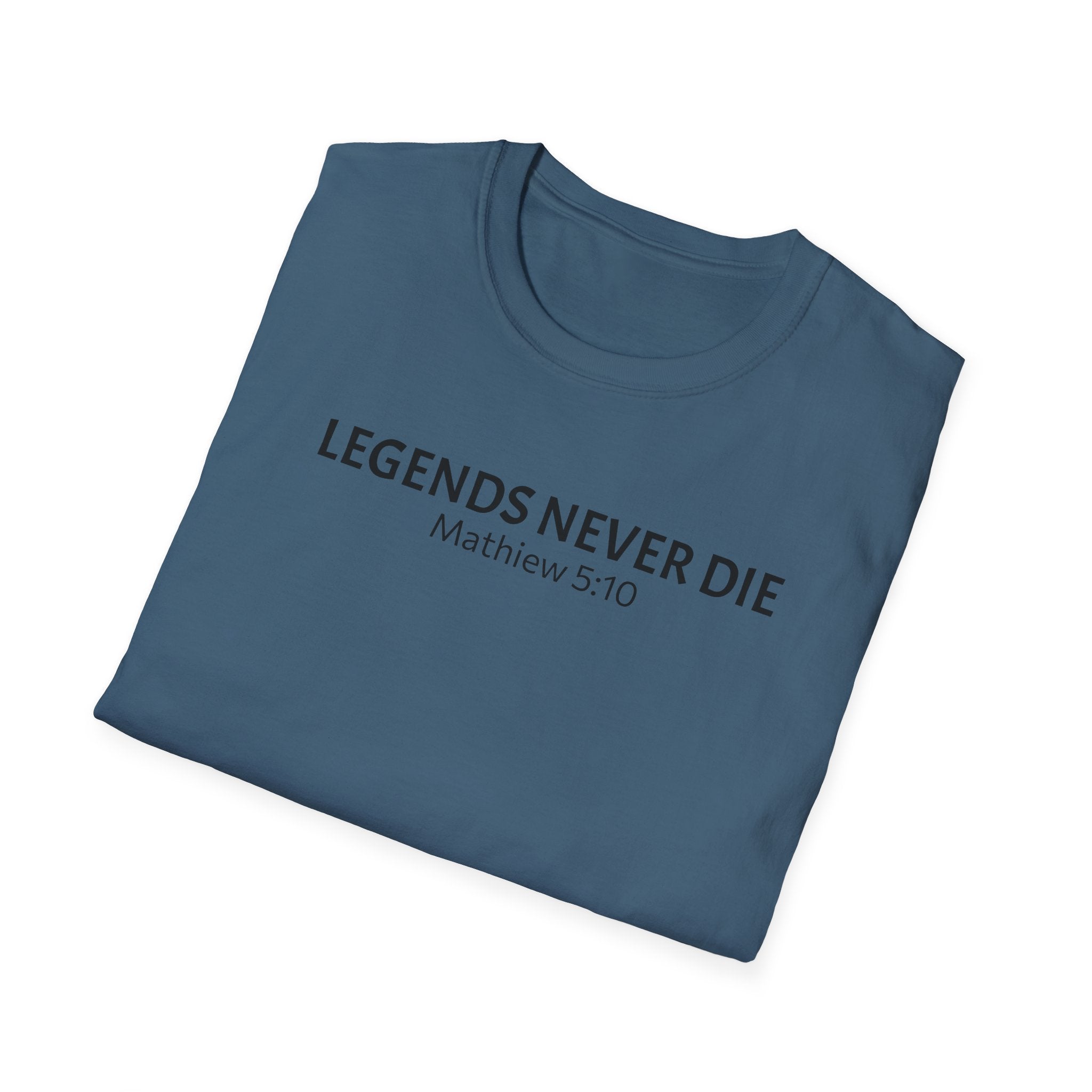 Legends Never Die Tee, Charlie Kirk, with Verse
