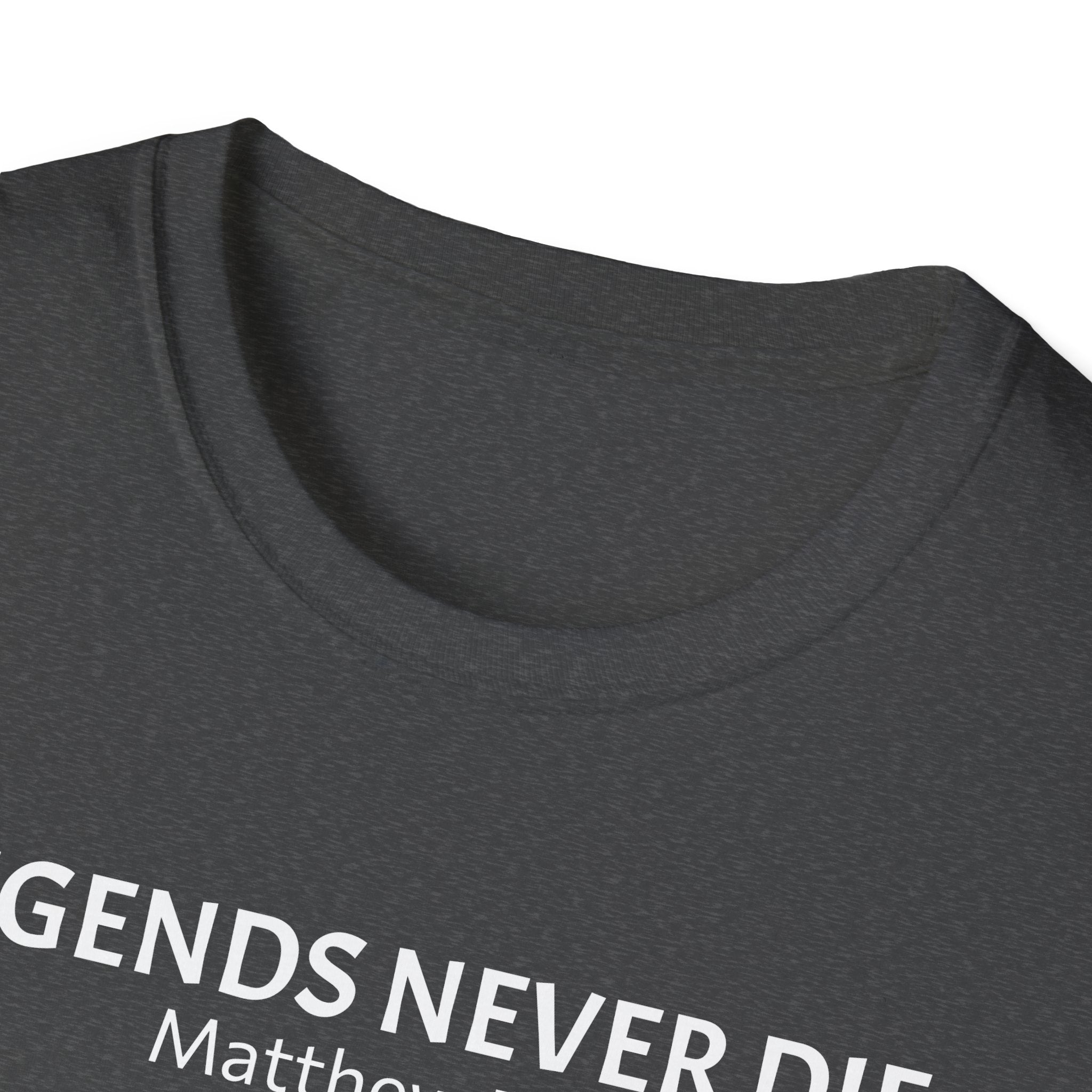 Legends Never Die Tee w/verse, Charlie Kirk