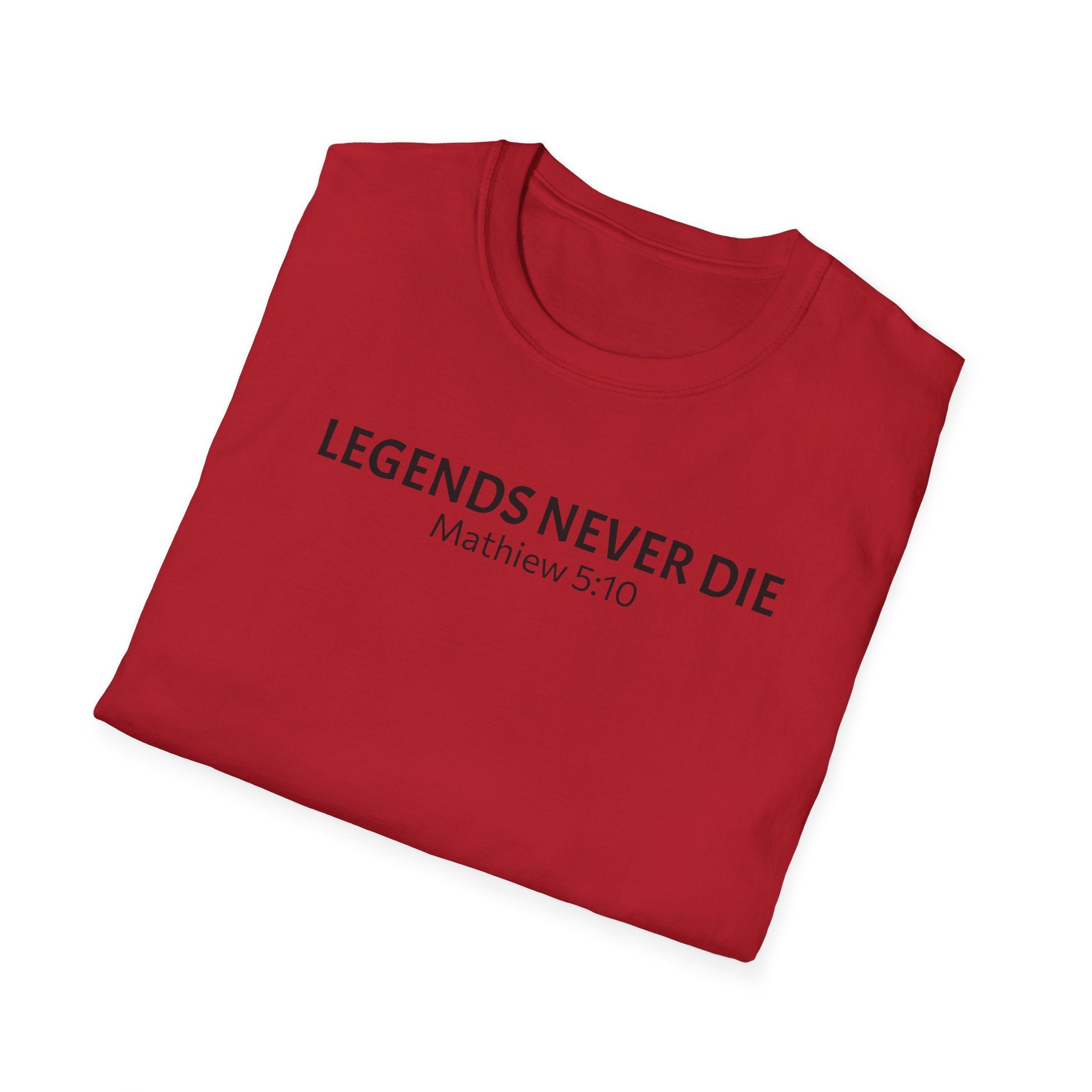 Legends Never Die Tee, Charlie Kirk, with Verse
