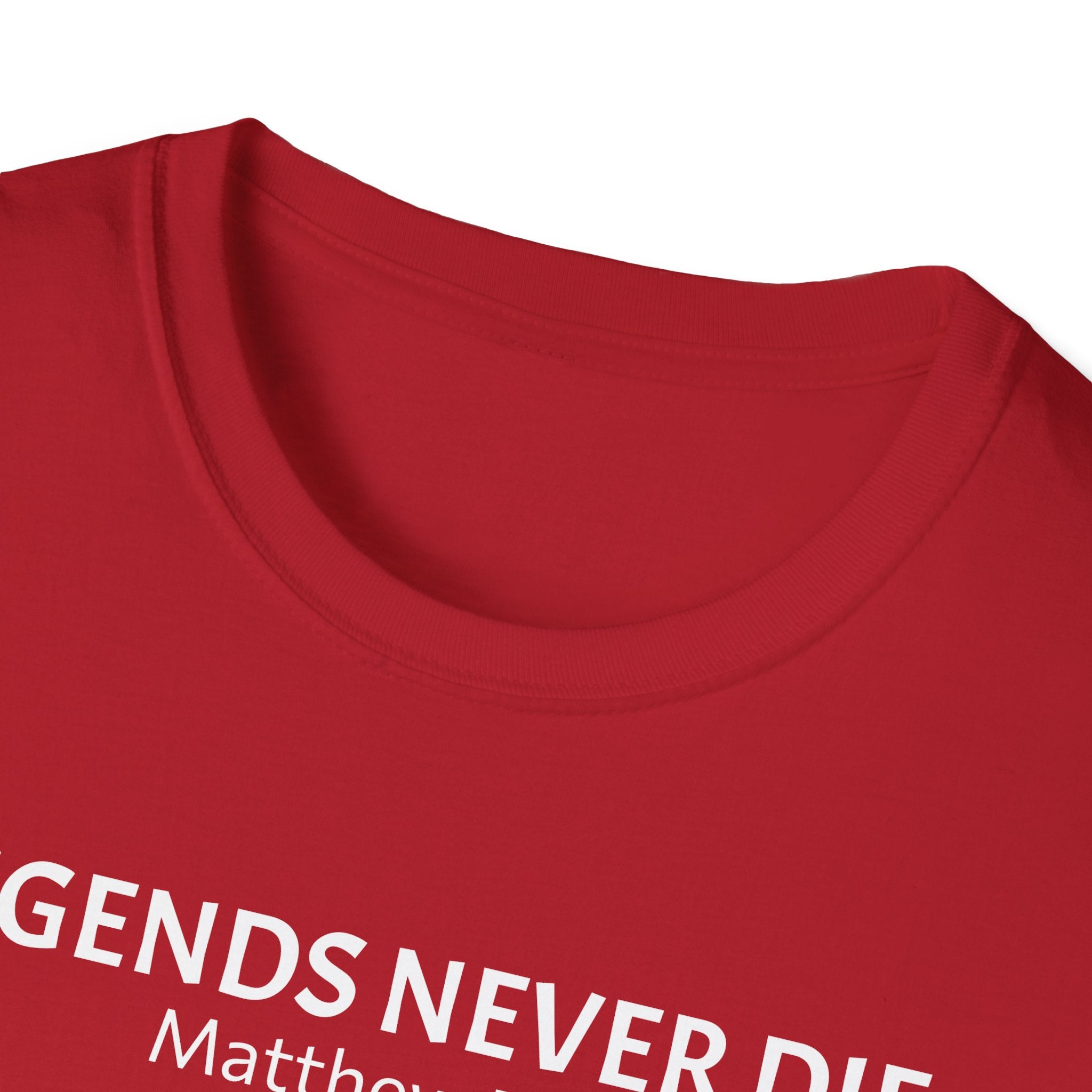 Legends Never Die Tee w/verse, Charlie Kirk