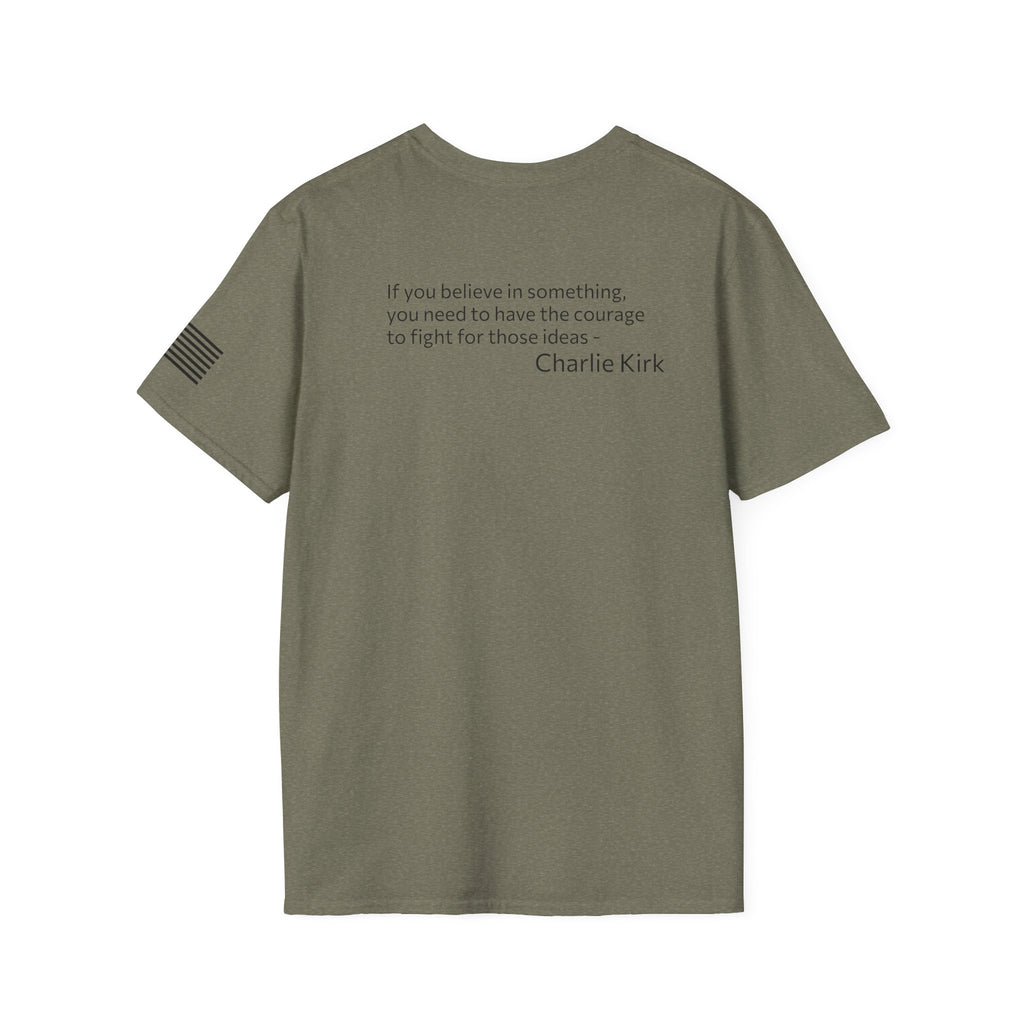Legends Never Die Tee, Charlie Kirk, with Verse