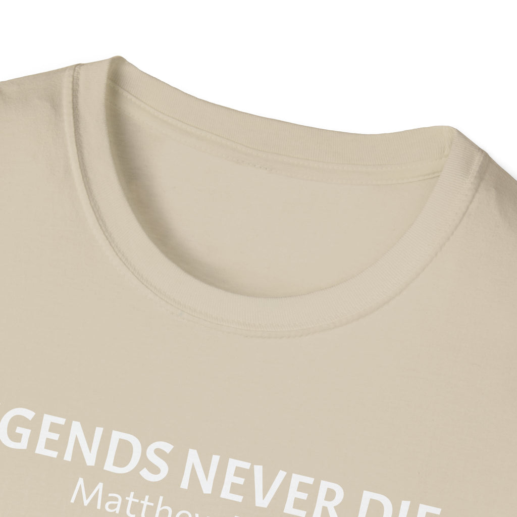 Legends Never Die Tee w/verse, Charlie Kirk