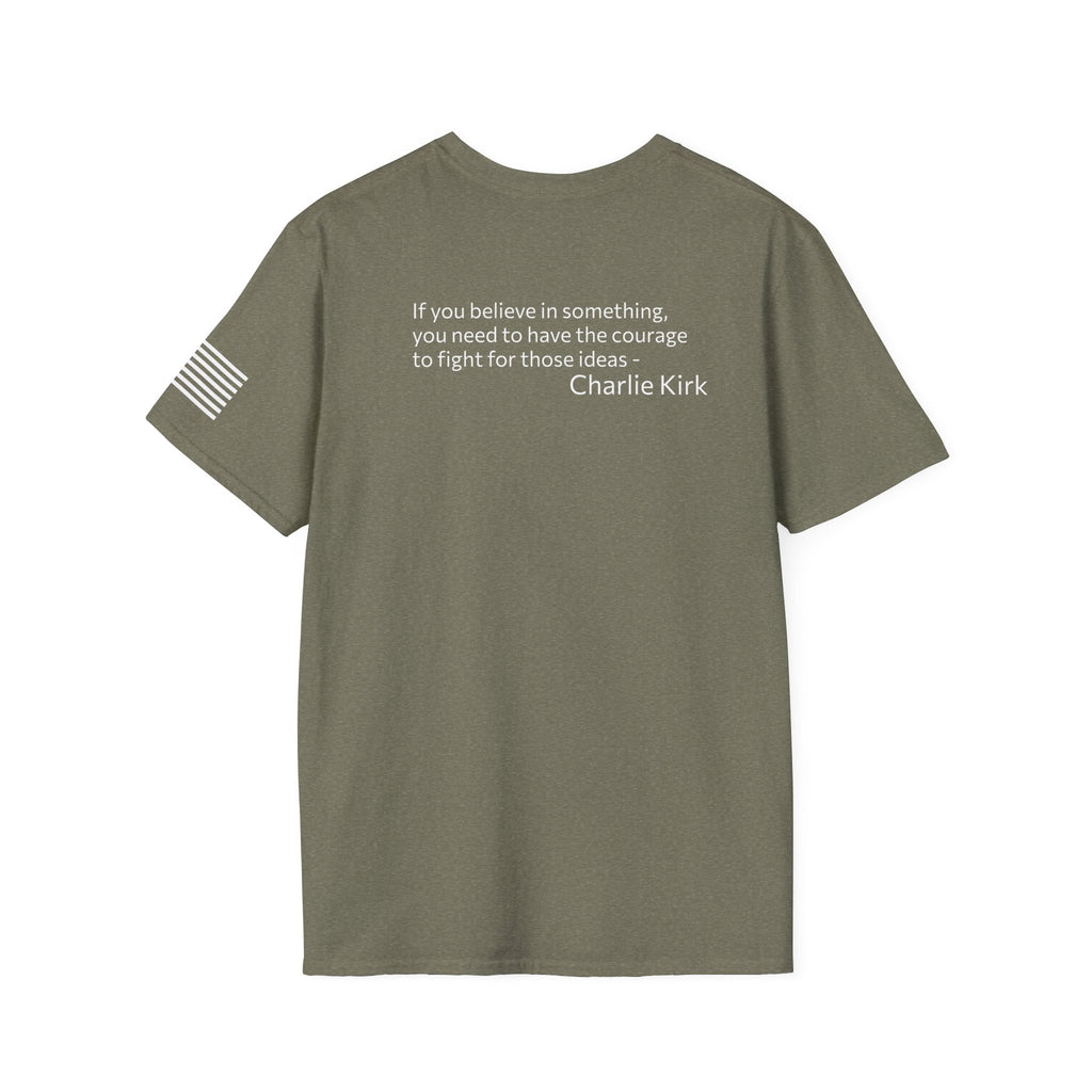 Legends Never Die Tee w/verse, Charlie Kirk