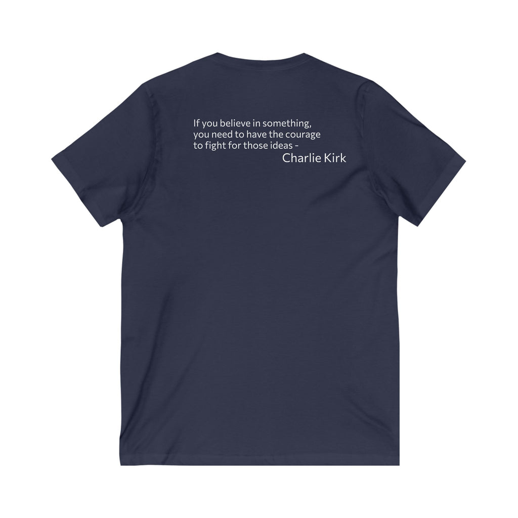 Legends Never Die V-Neck Tee, Charlie Kirk