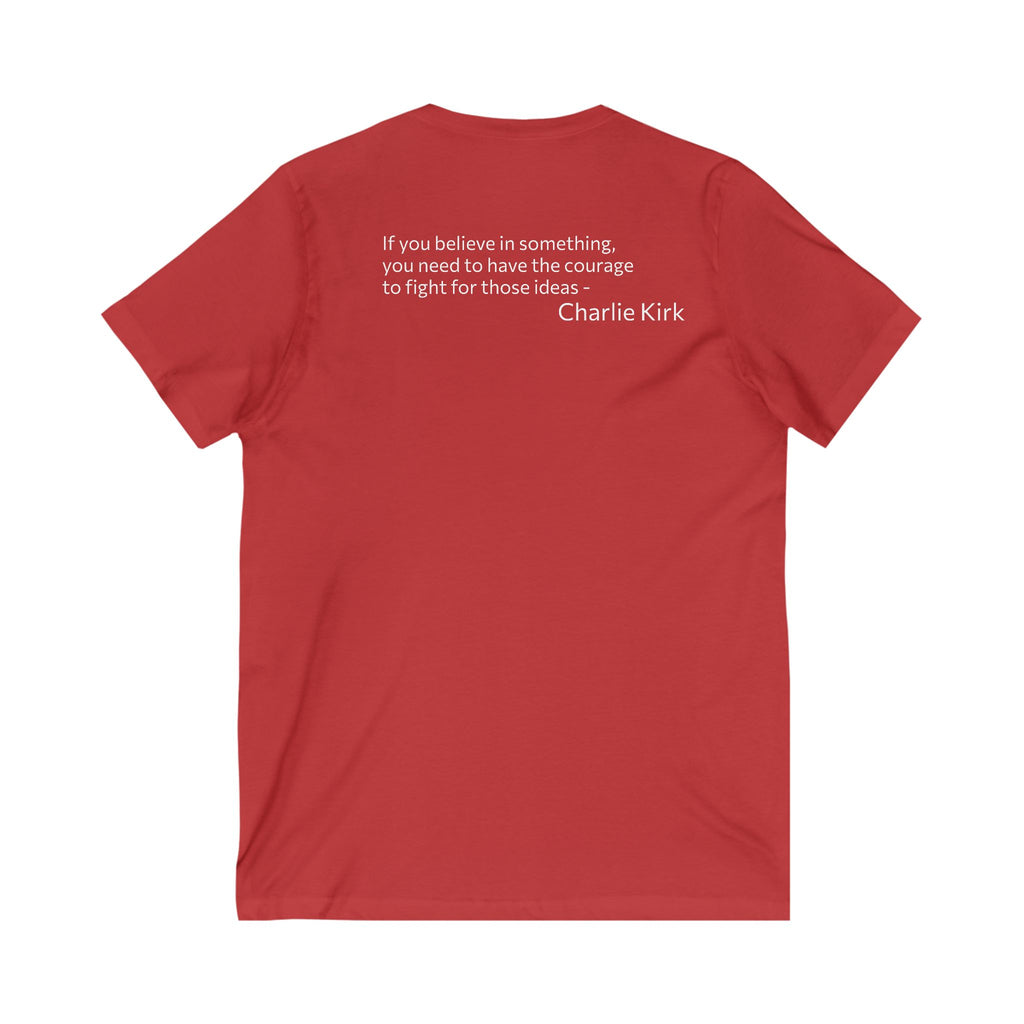 Legends Never Die V-Neck Tee, Charlie Kirk