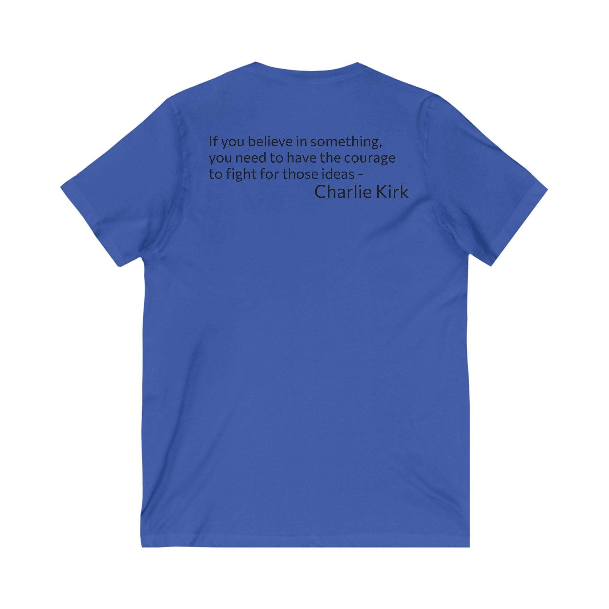 Legends Never Die V-Neck Tee w/verse, Charlie Kirk