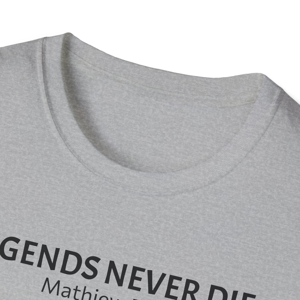Legends Never Die Tee, Charlie Kirk, with Verse