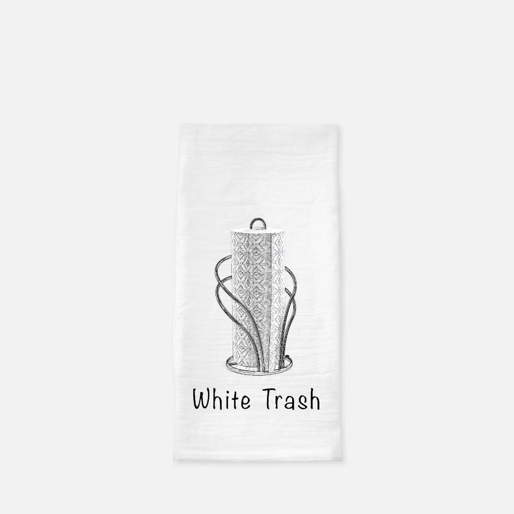 White Trash Tea Towel (Flour Sack)