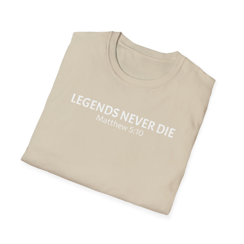 Legends Never Die Tee w/verse, Charlie Kirk