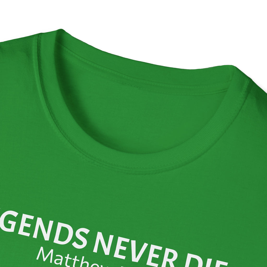 Legends Never Die Tee w/verse, Charlie Kirk