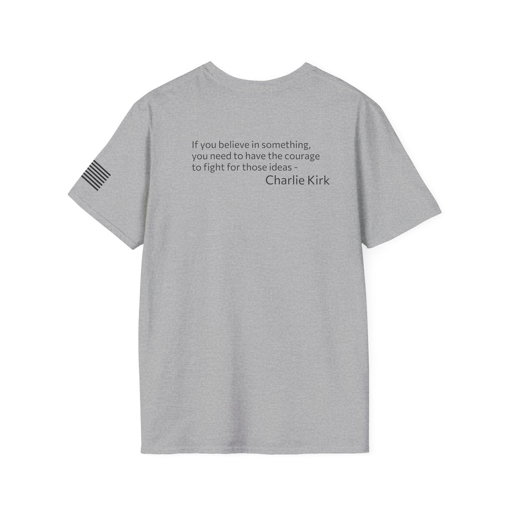 Legends Never Die Tee, Charlie Kirk, with Verse