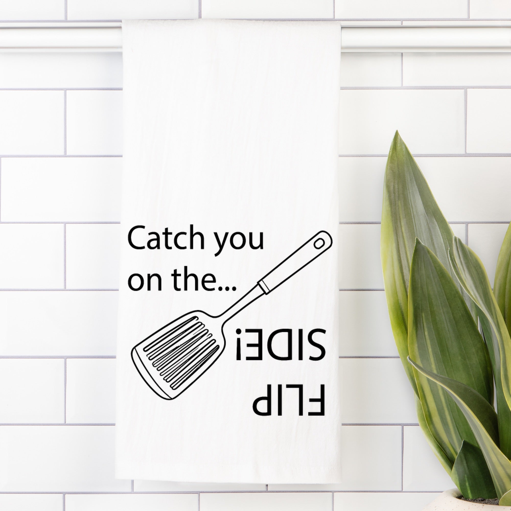 Flip Side Tea Towel (Flour Sack)