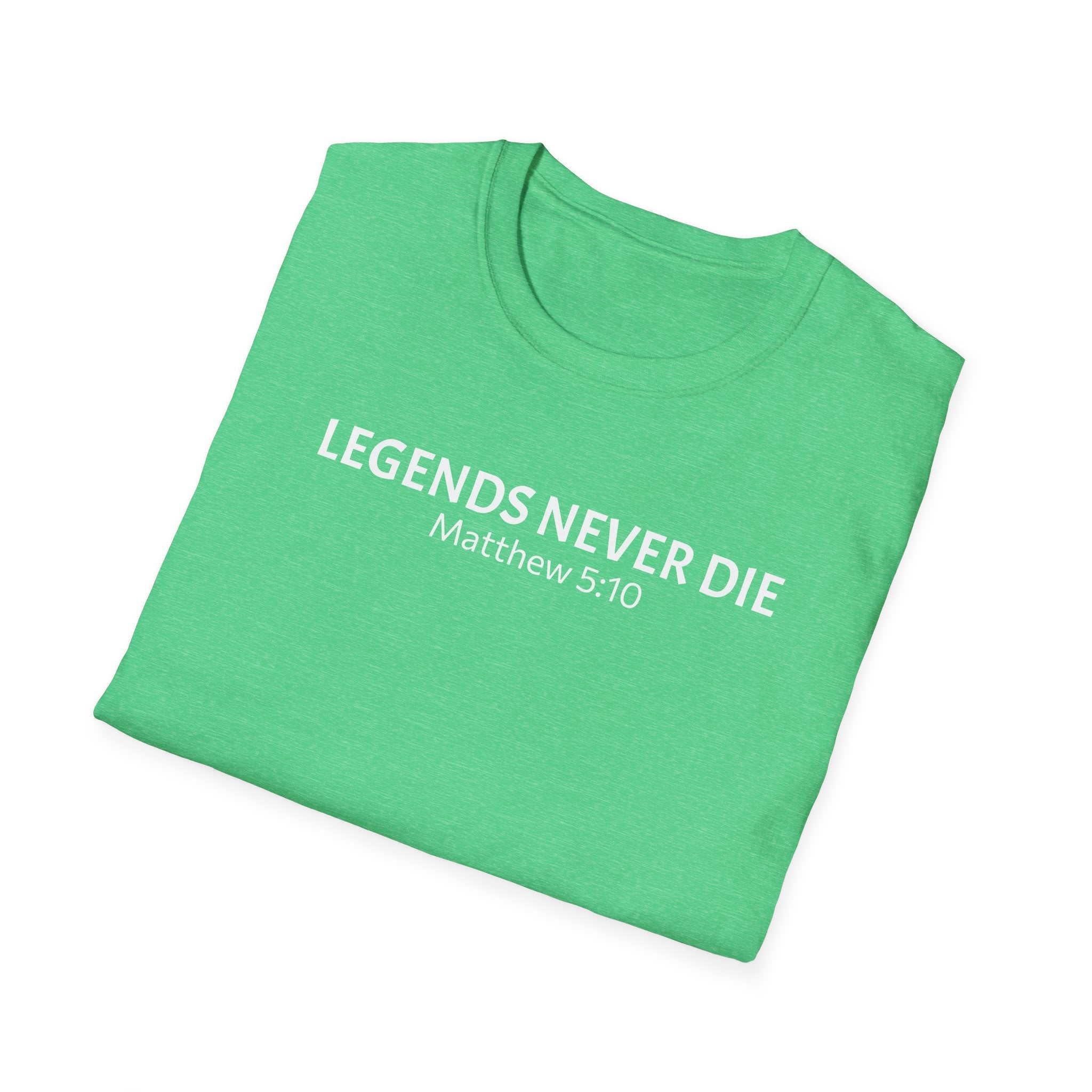 Legends Never Die Tee w/verse, Charlie Kirk