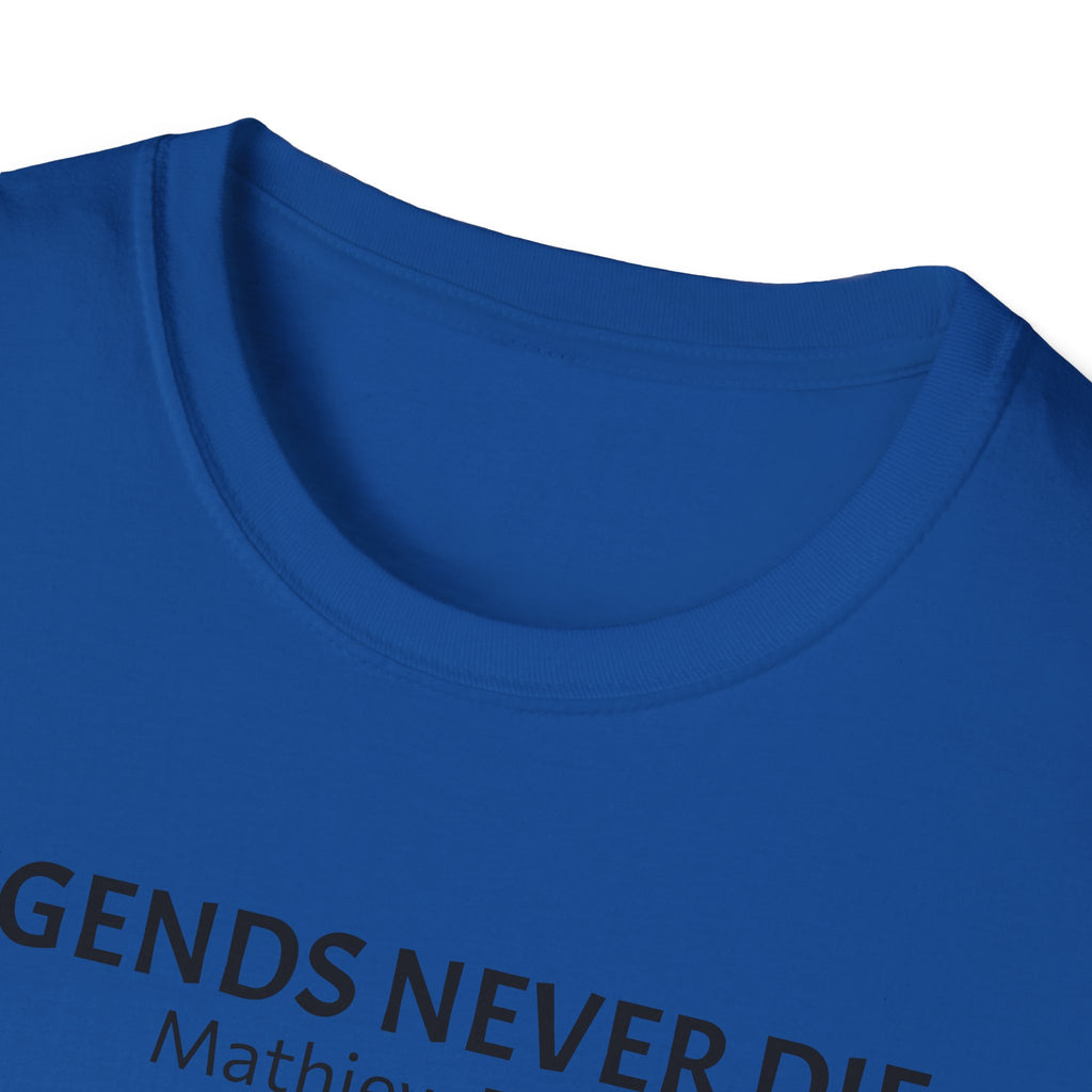Legends Never Die Tee, Charlie Kirk, with Verse