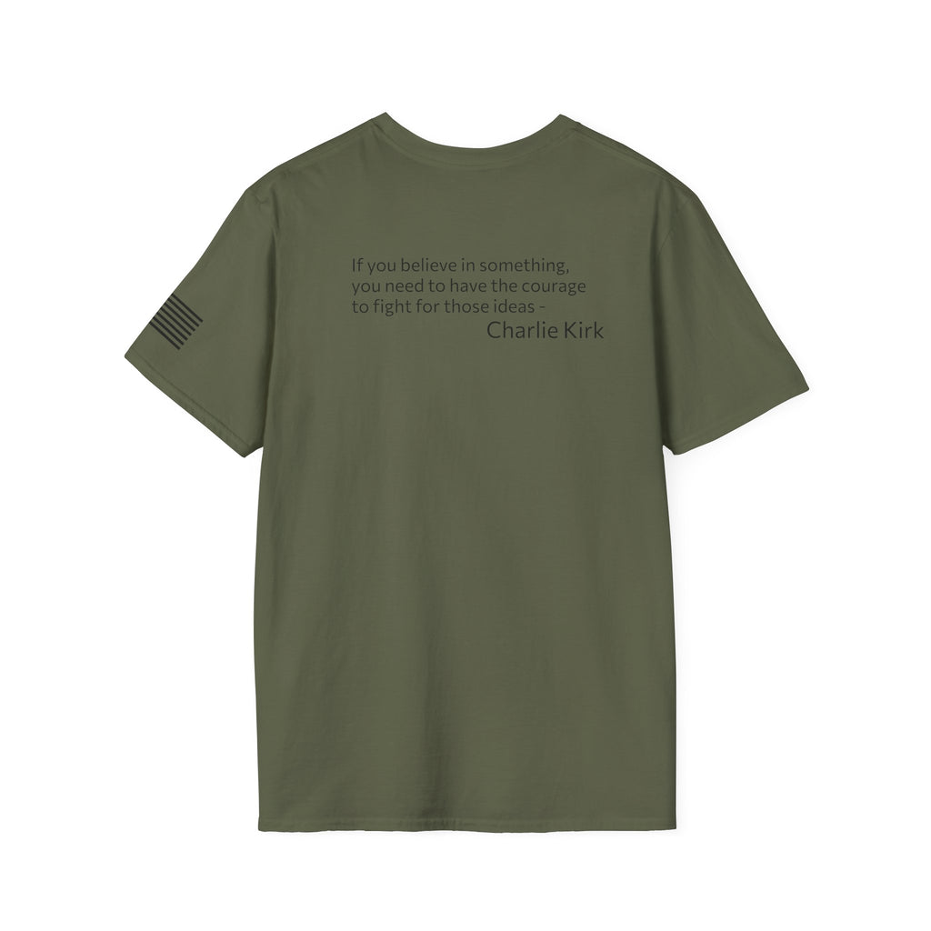 Legends Never Die Tee, Charlie Kirk, with Verse