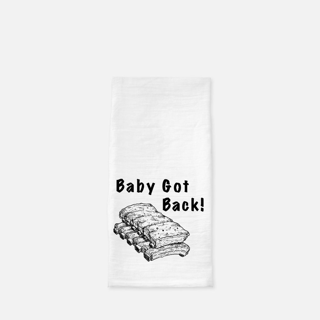 Baby Back Tea Towel (Flour Sack)