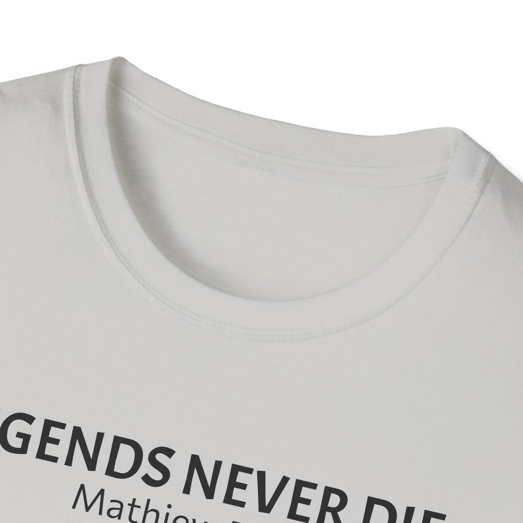 Legends Never Die Tee, Charlie Kirk, with Verse