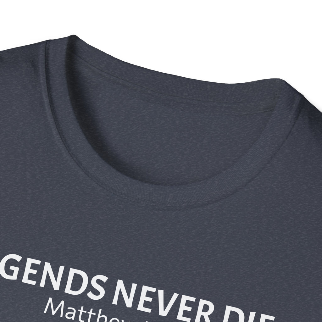 Legends Never Die Tee w/verse, Charlie Kirk
