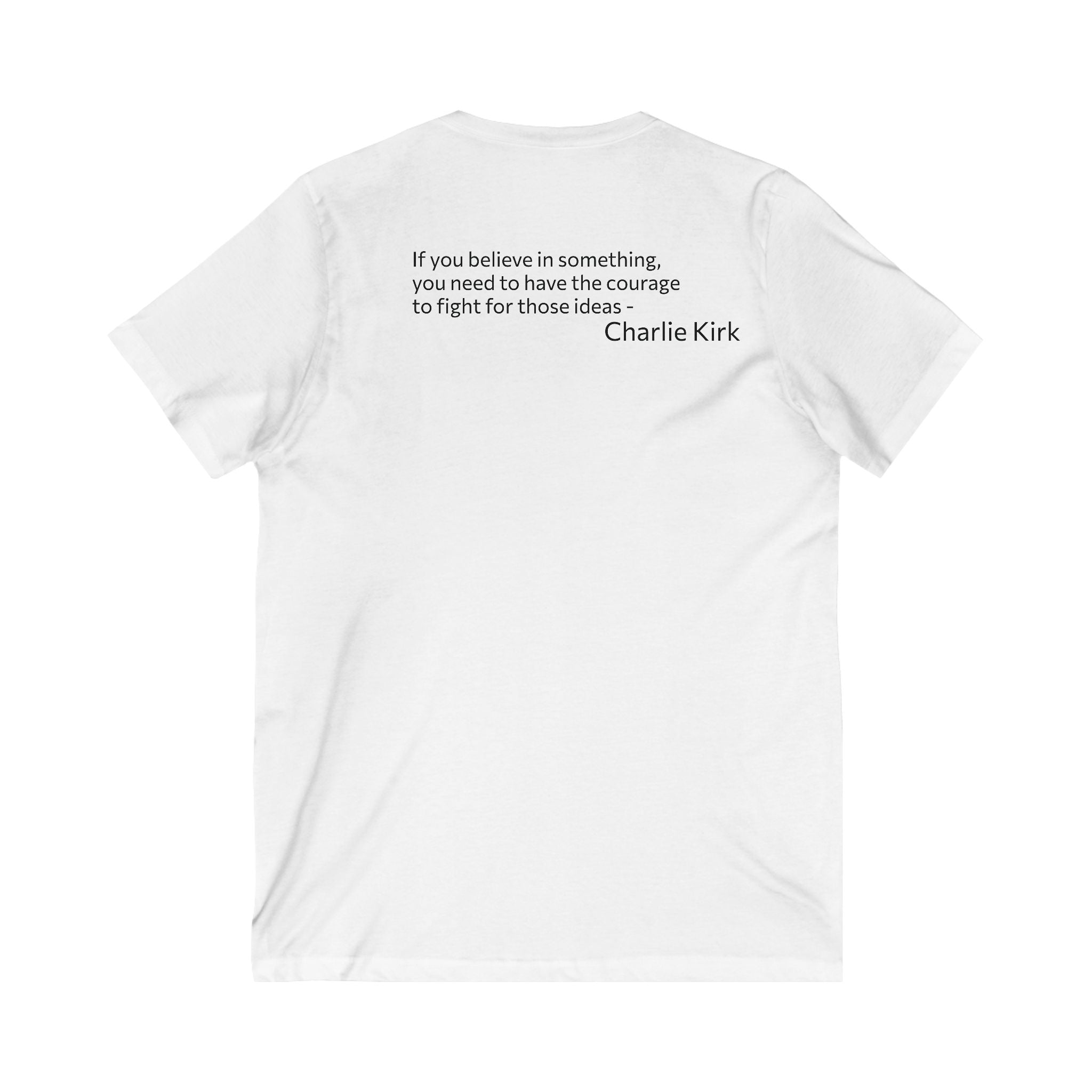 Legends Never Die V-Neck Tee, Charlie Kirk