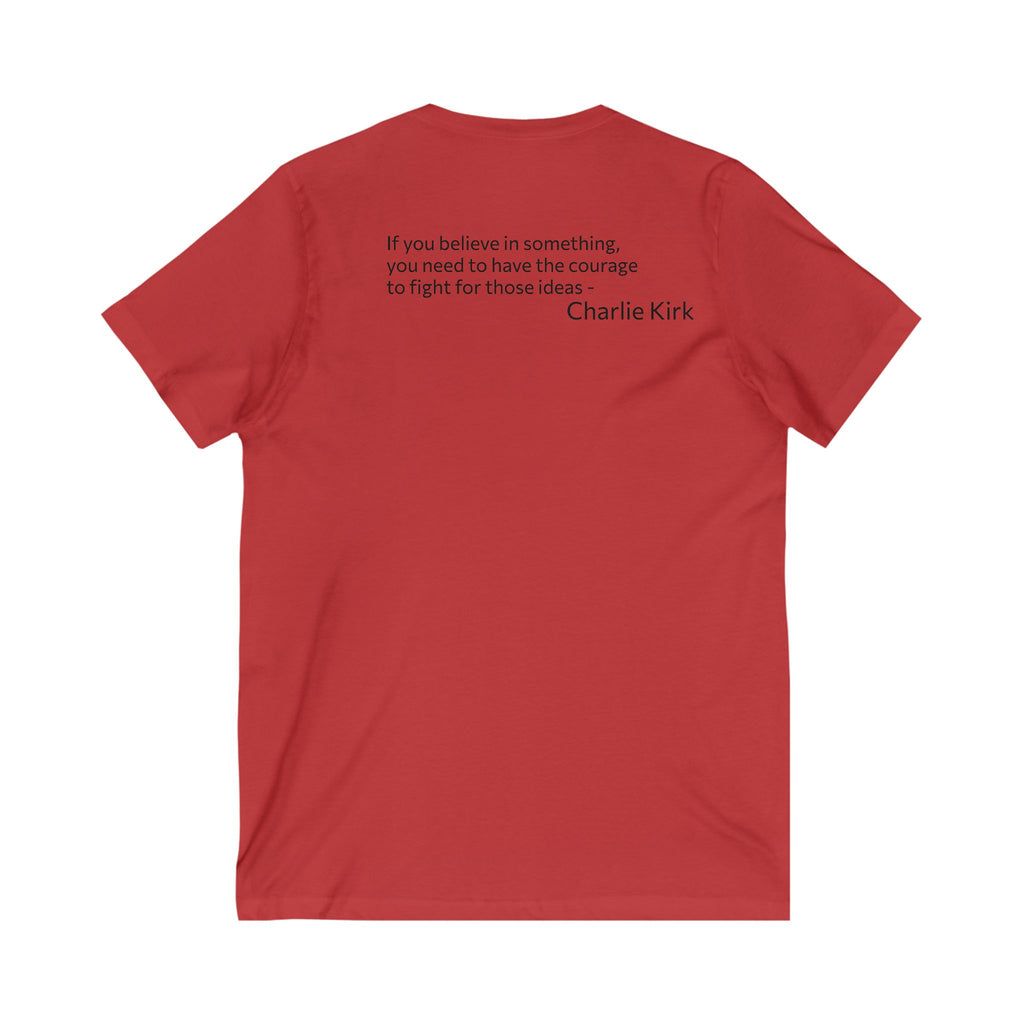 Legends Never Die V-Neck Tee, Charlie Kirk