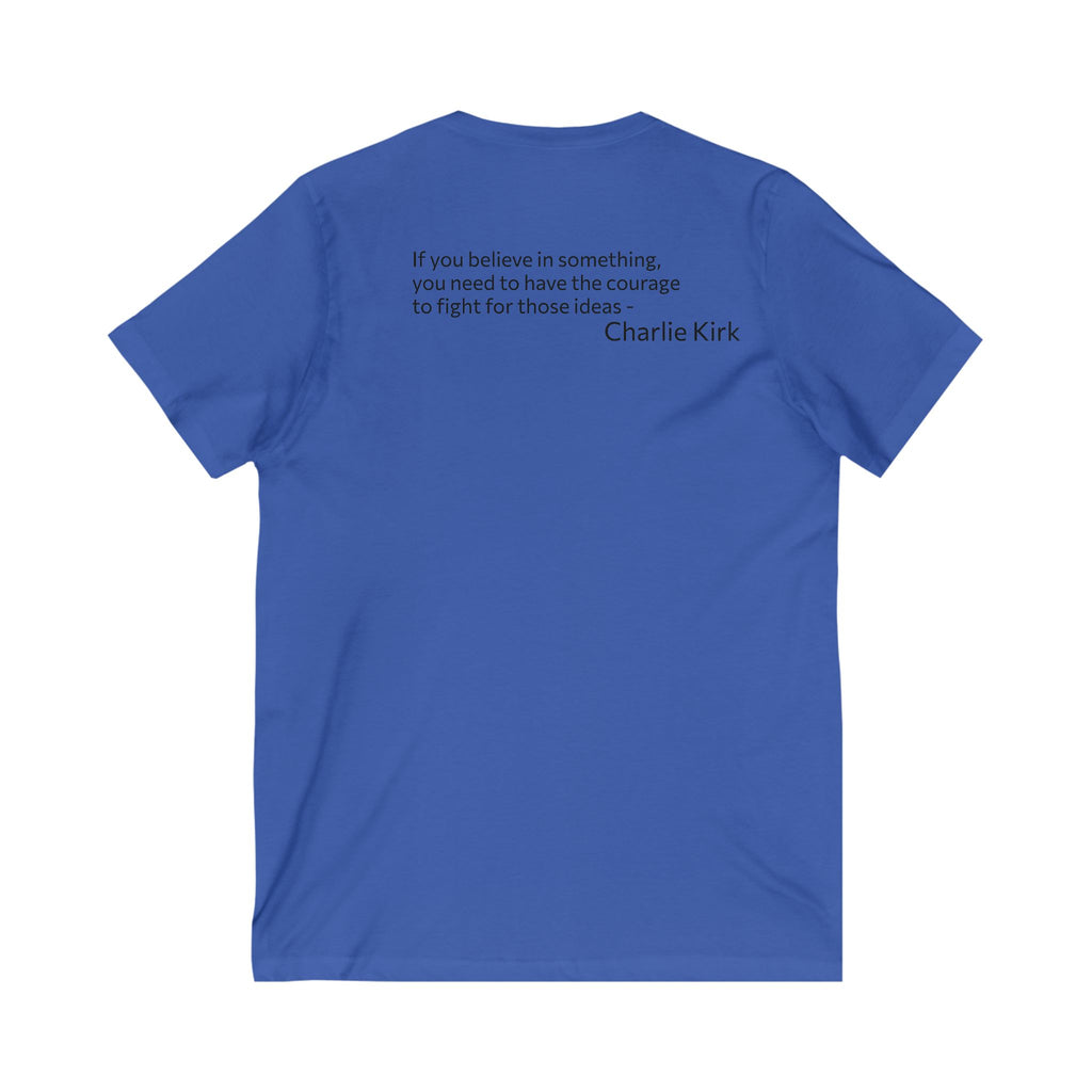 Legends Never Die V-Neck Tee, Charlie Kirk