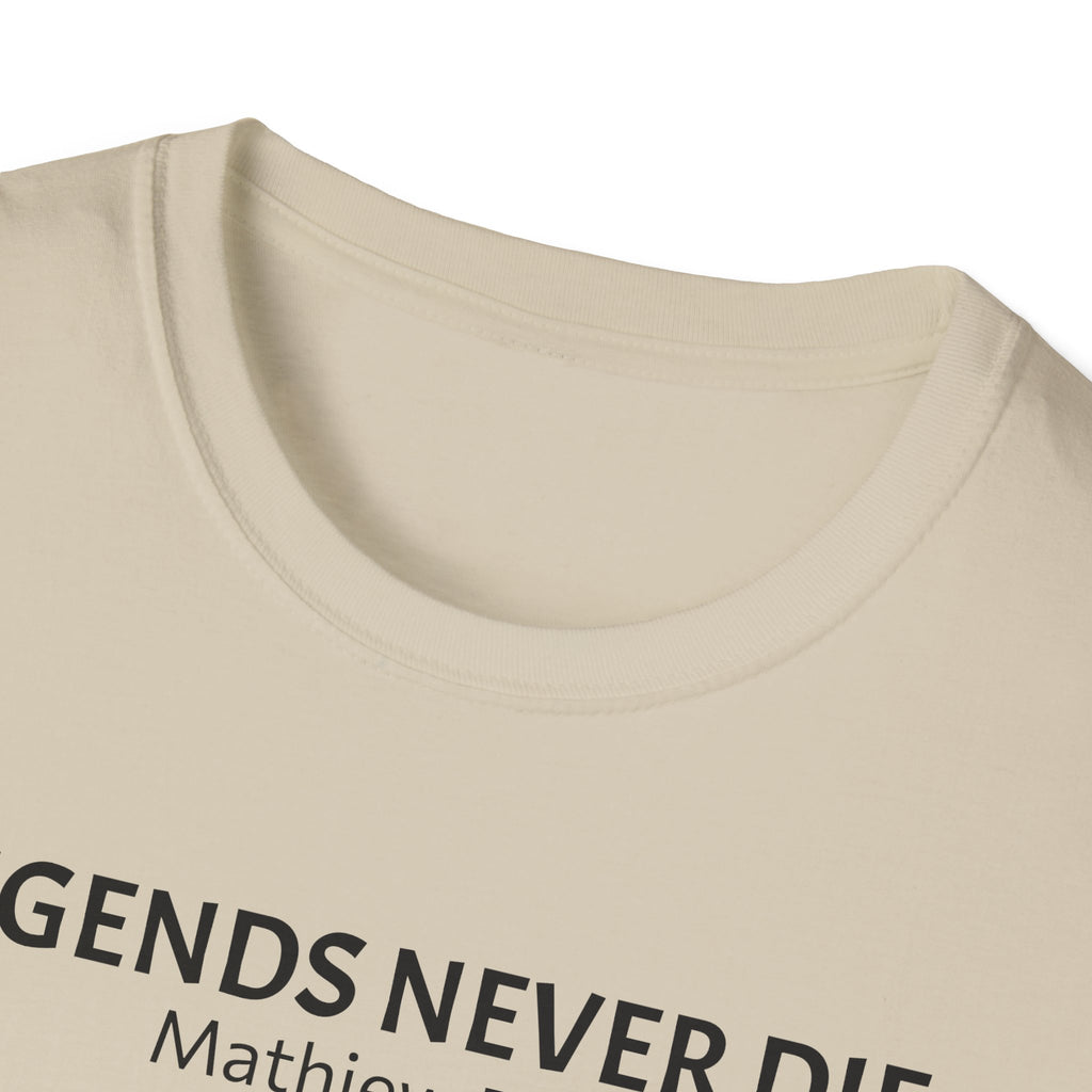 Legends Never Die Tee, Charlie Kirk, with Verse