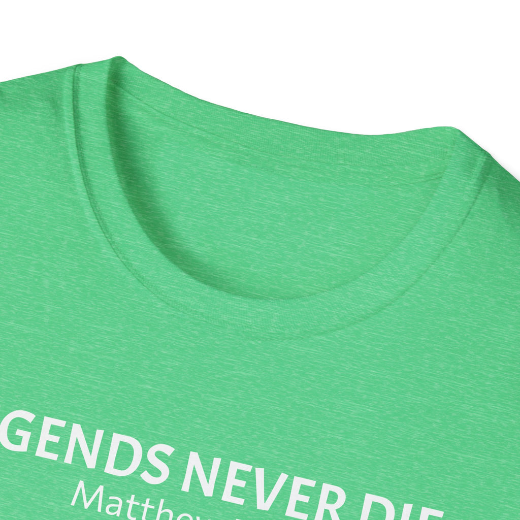 Legends Never Die Tee w/verse, Charlie Kirk