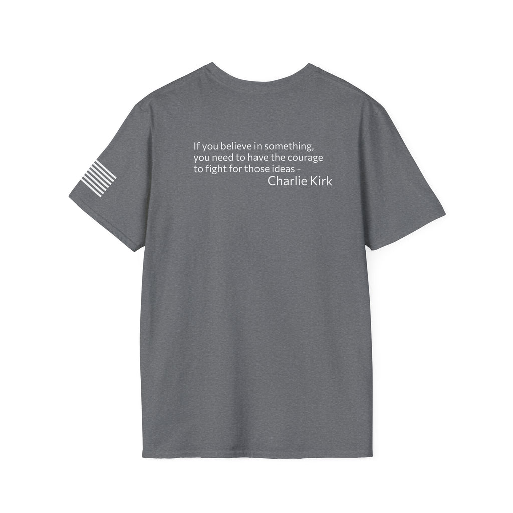 Legends Never Die Tee w/verse, Charlie Kirk