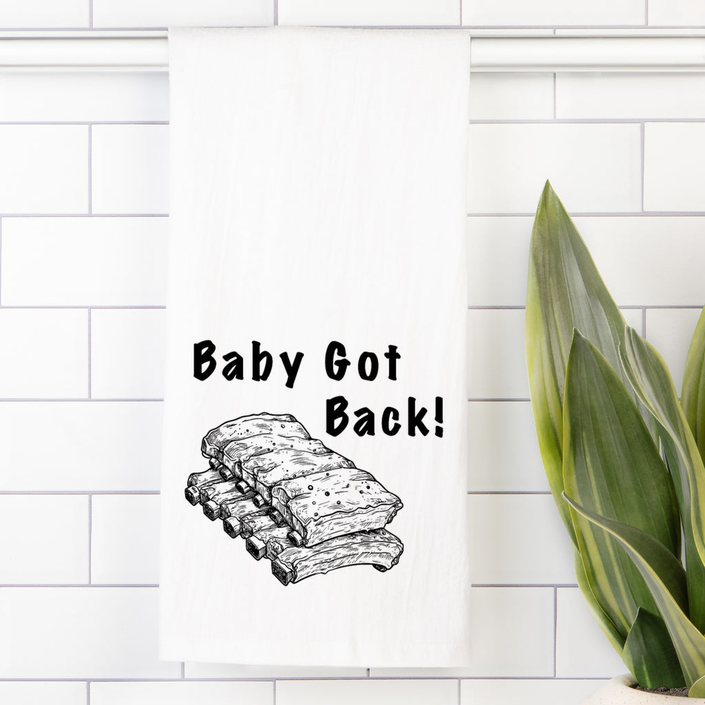 Baby Back Tea Towel (Flour Sack)