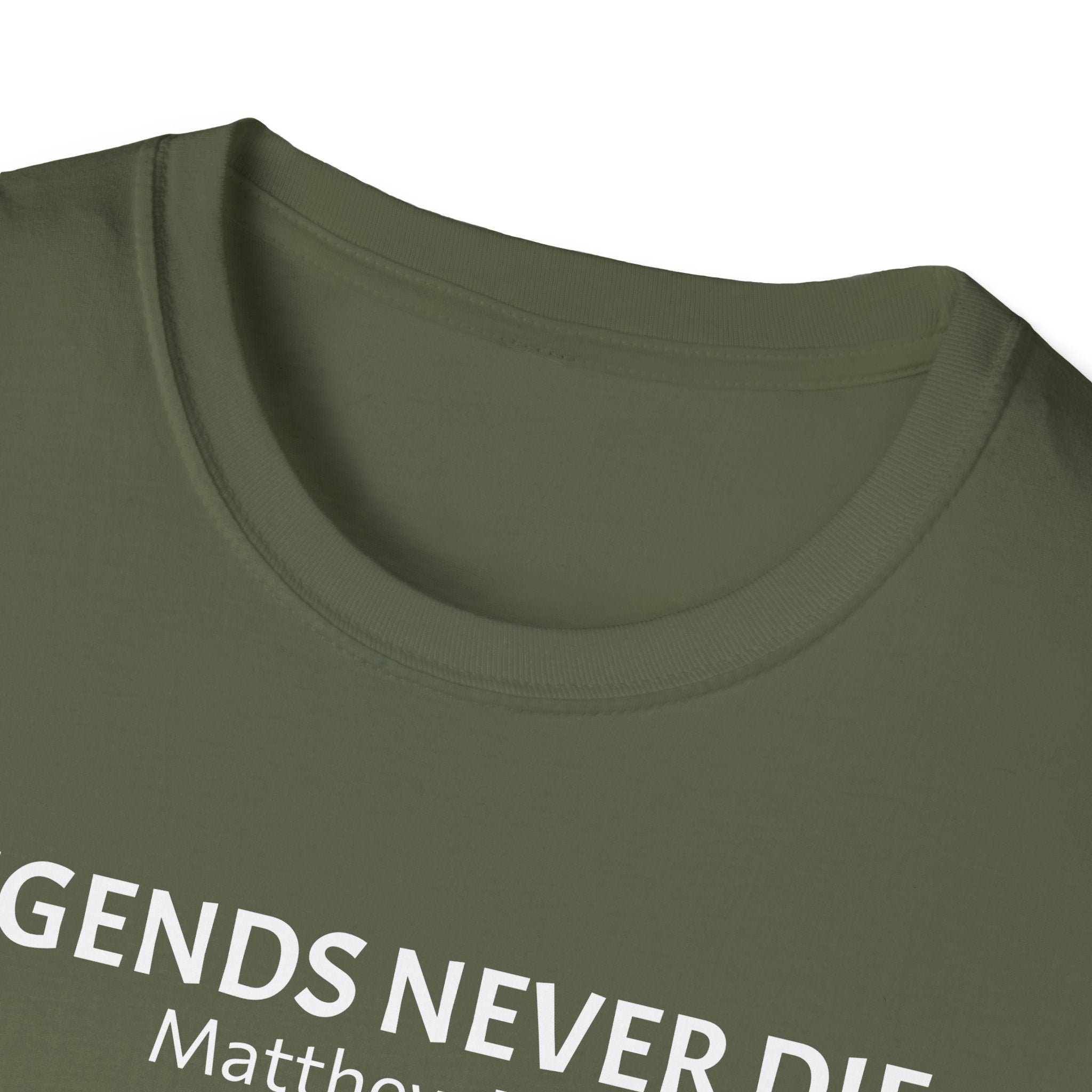 Legends Never Die Tee w/verse, Charlie Kirk