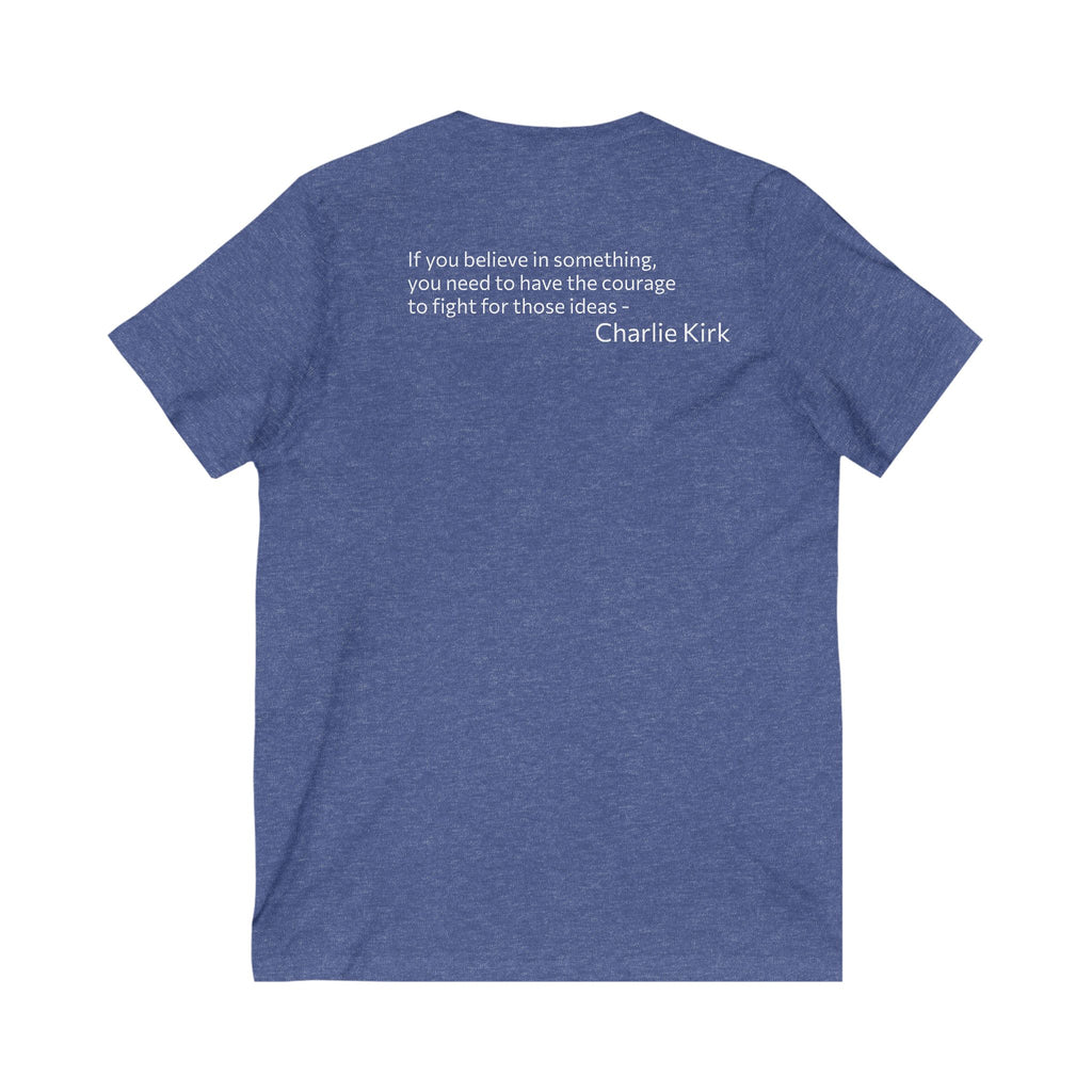 Legends Never Die V-Neck Tee, Charlie Kirk