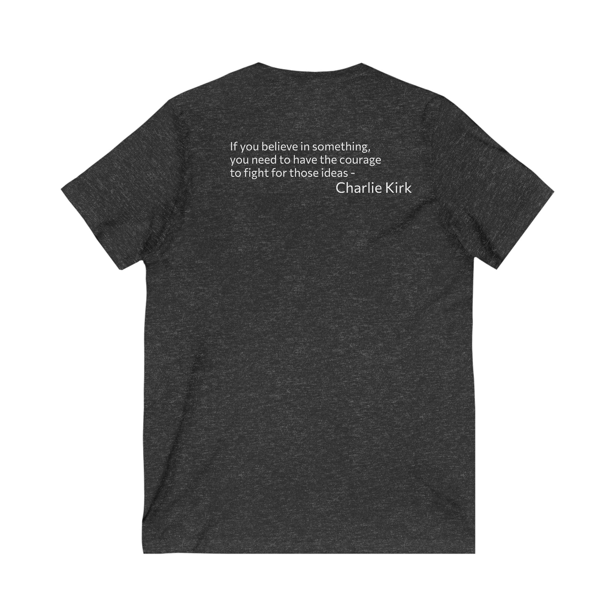 Legends Never Die V-Neck Tee, Charlie Kirk