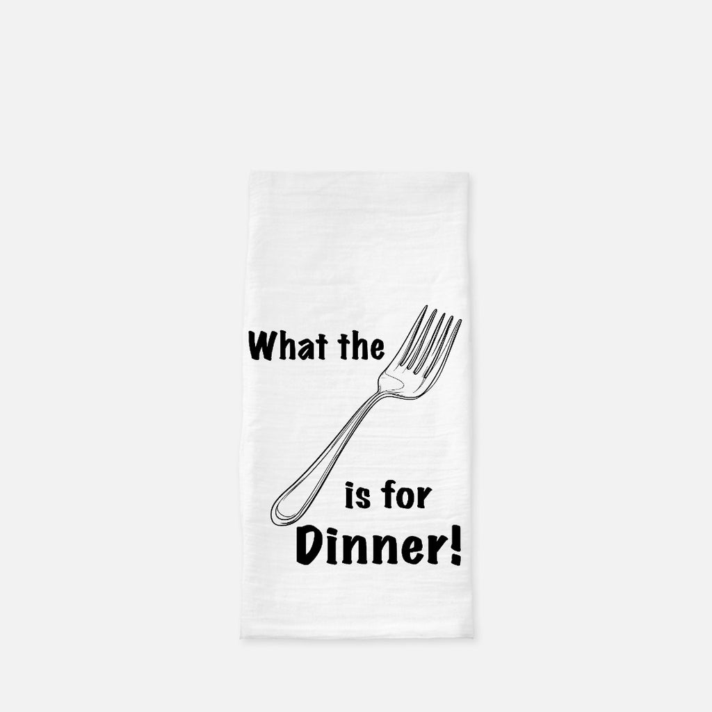 What's for Dinner Tea Towel (Flour Sack)