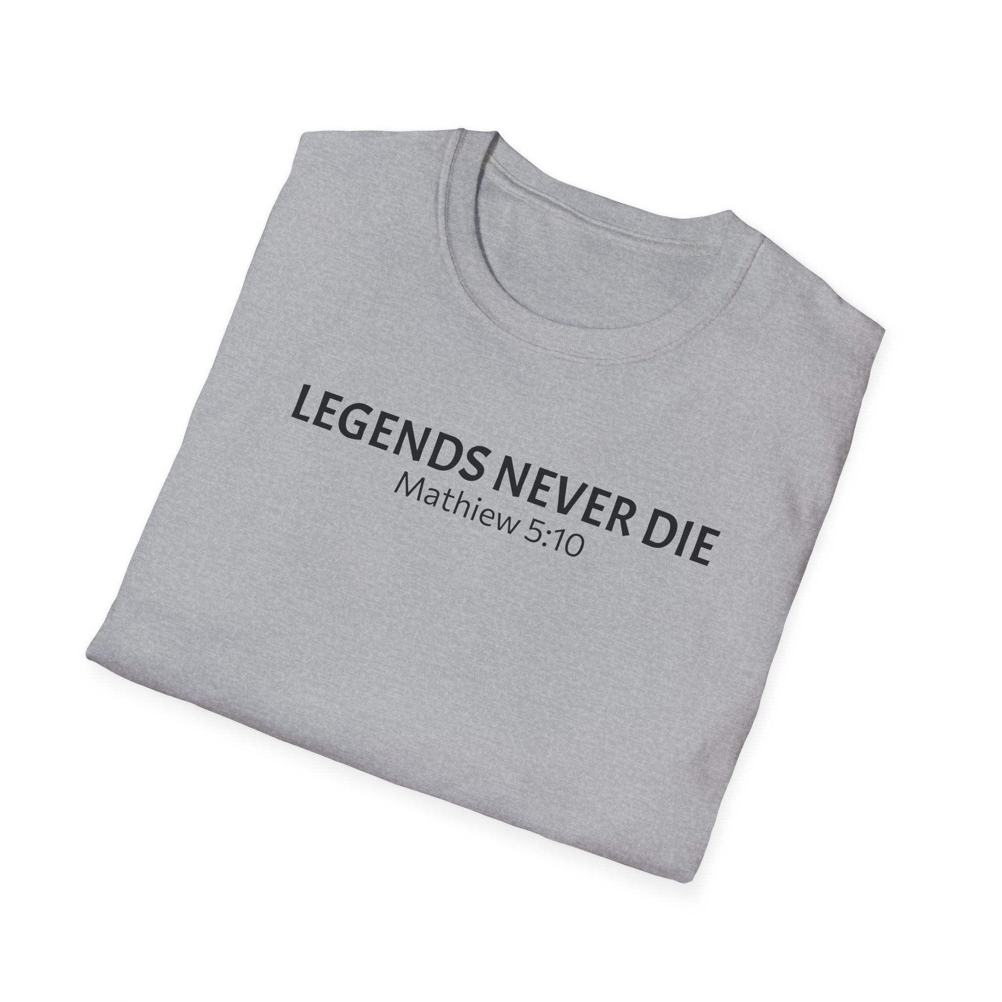 Legends Never Die Tee, Charlie Kirk, with Verse