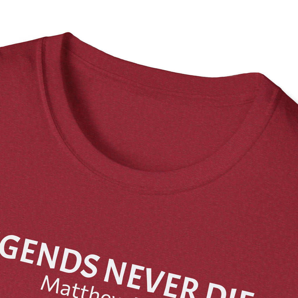 Legends Never Die Tee w/verse, Charlie Kirk