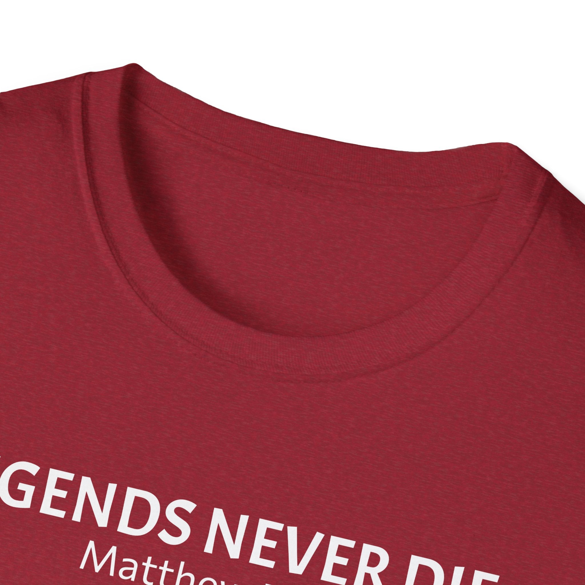 Legends Never Die Tee w/verse, Charlie Kirk